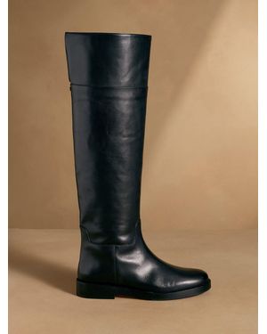 Russell & Bromley Turner Over The Knee Riding Boots - Blue