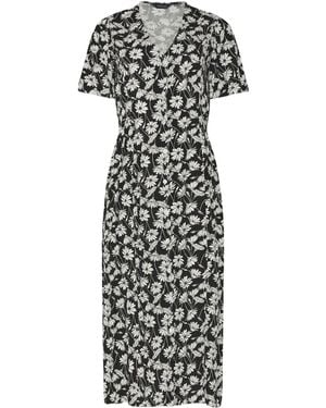 M Com Midi Tea Dress - White