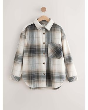 Next Polar Fleece Shacket - Gray