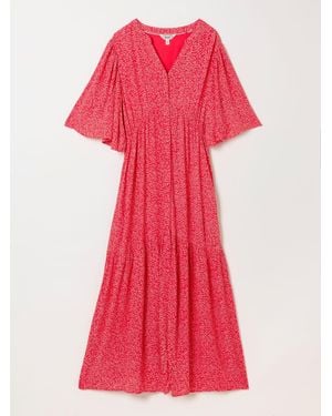 FatFace Fatface Paige Midi Dress - Red