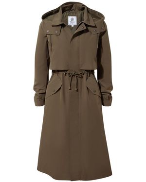 TOG24 Alva Waterproof Trench Coat - Brown