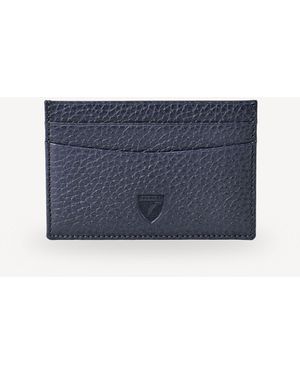 Aspinal of London Slim Credit Card Case Grain Leather - Blue