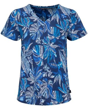 Weird Fish Solle Printed Blouse - Blue