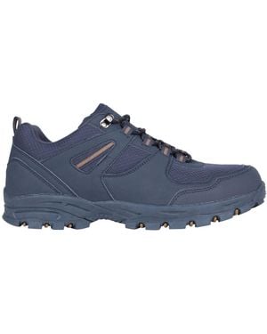 Mountain Warehouse Mcleod Herren Outdoor-Wanderschuhe Mit Breite Passform - Blau