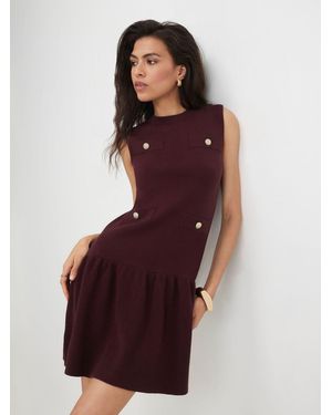 River Island Pleat Hem Mini Dress - Red