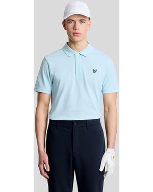 Lyle & Scott Eagle Golf Tech Polo Shirt - Blau