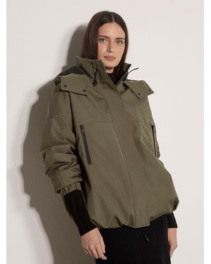 Apricot Contrast Trim Outdoor Jacket - Green