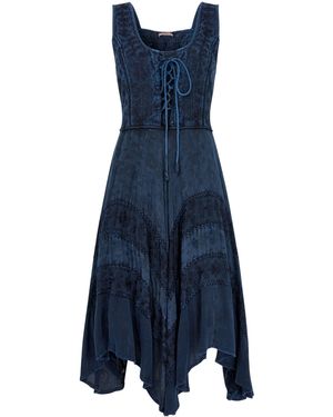 Joe Browns Evie Jacquard And Embroidered Dress - Blau