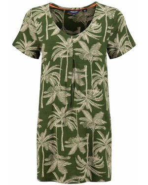 Weird Fish Annuri Lightweight Printed Tunic - Green