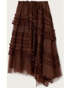 AllSaints Allsaints Jen Textile Skirt - Brown
