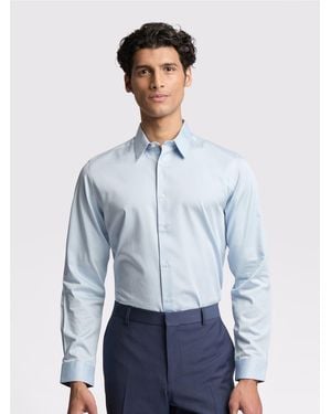 Ted Baker Slim 100% Cotton Isla Core Ice Shirt - Blue