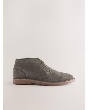 Next Suede Desert Boots - Gray