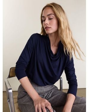 Baukjen Albie Draped Top - Blue