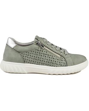 Pavers Casual Breathable Zip Sneakers - Gray