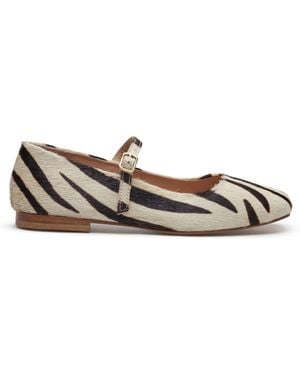 Hush Puppies Pasha Leather Ballerinas - White