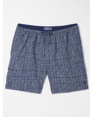 FatFace Fatface Trevose Tile Print Swim Shorts - Blau