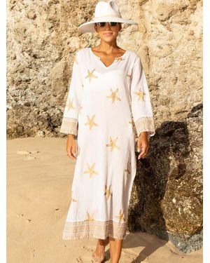 Aspiga Guadalupe Maxi Cotton Tunic - Metallic