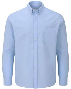 Skopes Tailored Fit Casual Oxford Shirt - Blue