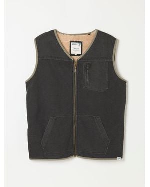 FatFace Fatface Charcoal Airlie Gilet - Black