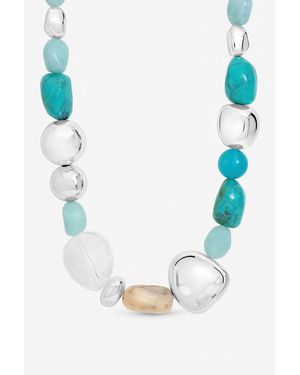 Mood Tone Resin Necklace - Blue