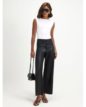 River Island Seam Detail Crop Pants - White