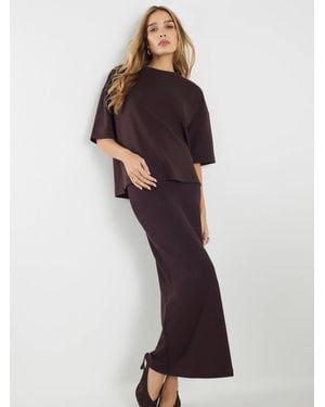 River Island Premium Maxi Skirt - Brown