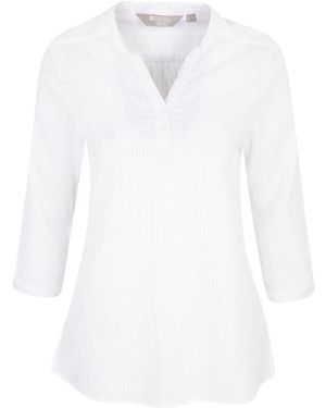 Mountain Warehouse Relaxed Fit Petra 3/4 Sleeve Top - White
