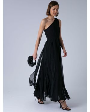 Religion One-Shoulder-Maxikleid - Schwarz