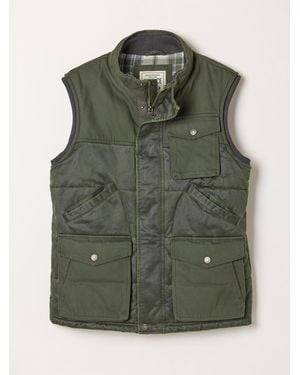 FatFace Fatface Broadsands Khaki Quilted Gilet - Green