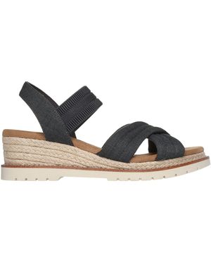 Skechers Bobs Desert Chill Sweet Cross Strap Sandals - Gray