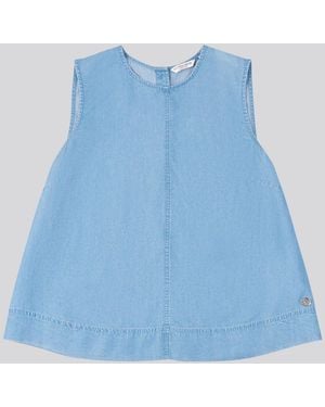 U.S. POLO ASSN. U. S. Polo Assn U. S. Polo Assn Chambray Swing Vest - Blue