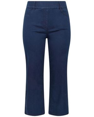 Evans Wide Leg Jeggings - Blue