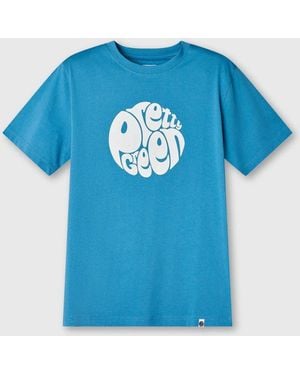 Pretty Green Gillespie Logo Short Sleeve T-Shirt - Blue