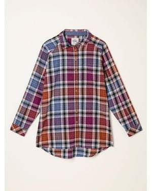 FatFace Fatface Bessie Check Shirt - Red