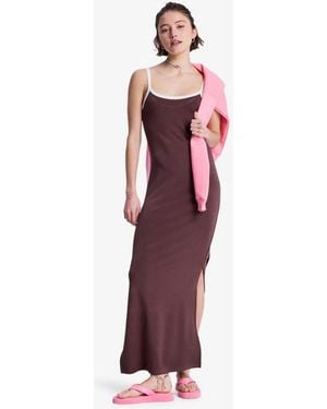 Roxy Sugar Sands Logo Jersey Sleeveless Maxi Dress - Red