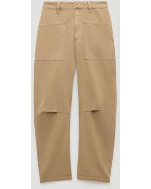 Hush Cordi Barrel Leg Pants - Natural