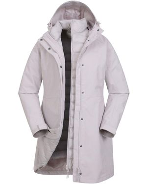 Mountain Warehouse Alaskan 3-In-1 Waterproof Long Coat - Gray