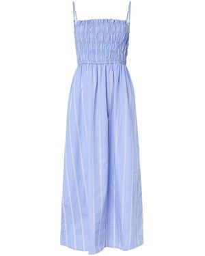 Pieces Stripe Strap Ankle Dress - Blue