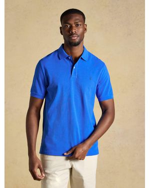 Joules Woody Cotton Pique Polo Shirt - Blau