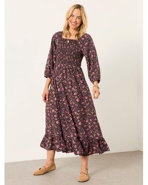 FatFace Fatface Adele Midi Dress - Pink