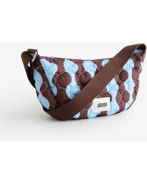 Eleanor Bowmer Eleanor Bowmer/ Quilted Nylon Sling Cross-Body Bag - White