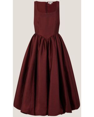 Monsoon Mya Fit And Flare Midi Dress - Lila