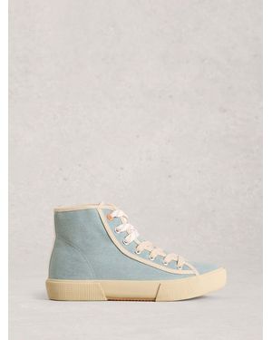 White Stuff Stuff Pippa Hi-Top Sneakers - Blue