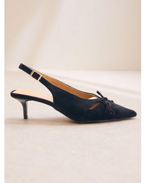 Friends Like These Cut Out Pointed Toe Bow Detail Slingback Occasion Court Shoes - Multicolor