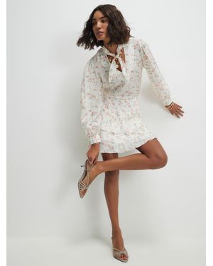River Island Floral Print Rara Skirt - Natural