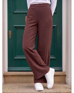 Roman Wide Leg Stretch Pants - Green