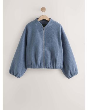 Next Coatigan Bomber Jacket - Blue