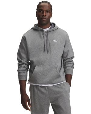 Under Armour Rival Fleece Pullover Hoodie - Gray