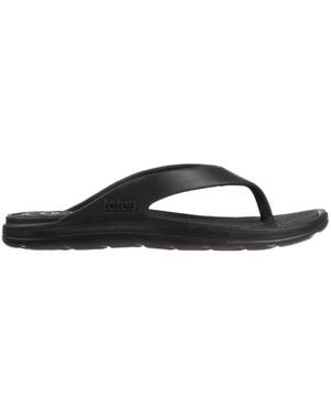 Totes Solbounce Toe Post Flip Flops Sandals - Black