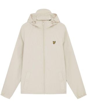 Lyle & Scott Zip Through Hooded Jacket - White